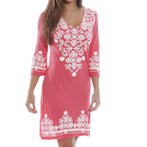 cezanne Womens 3/4 Sleeve Casual Tunic Resort Wear L